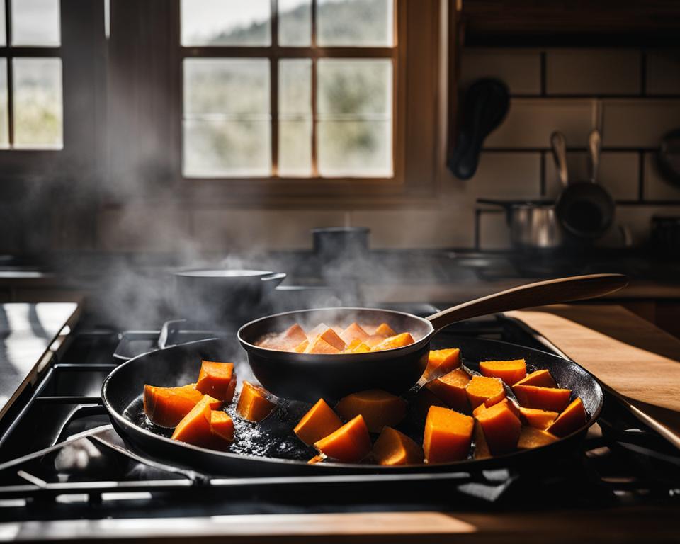 Cooking Sweet Potatoes on the Stove Cooking Sweet Potatoes on the Stove