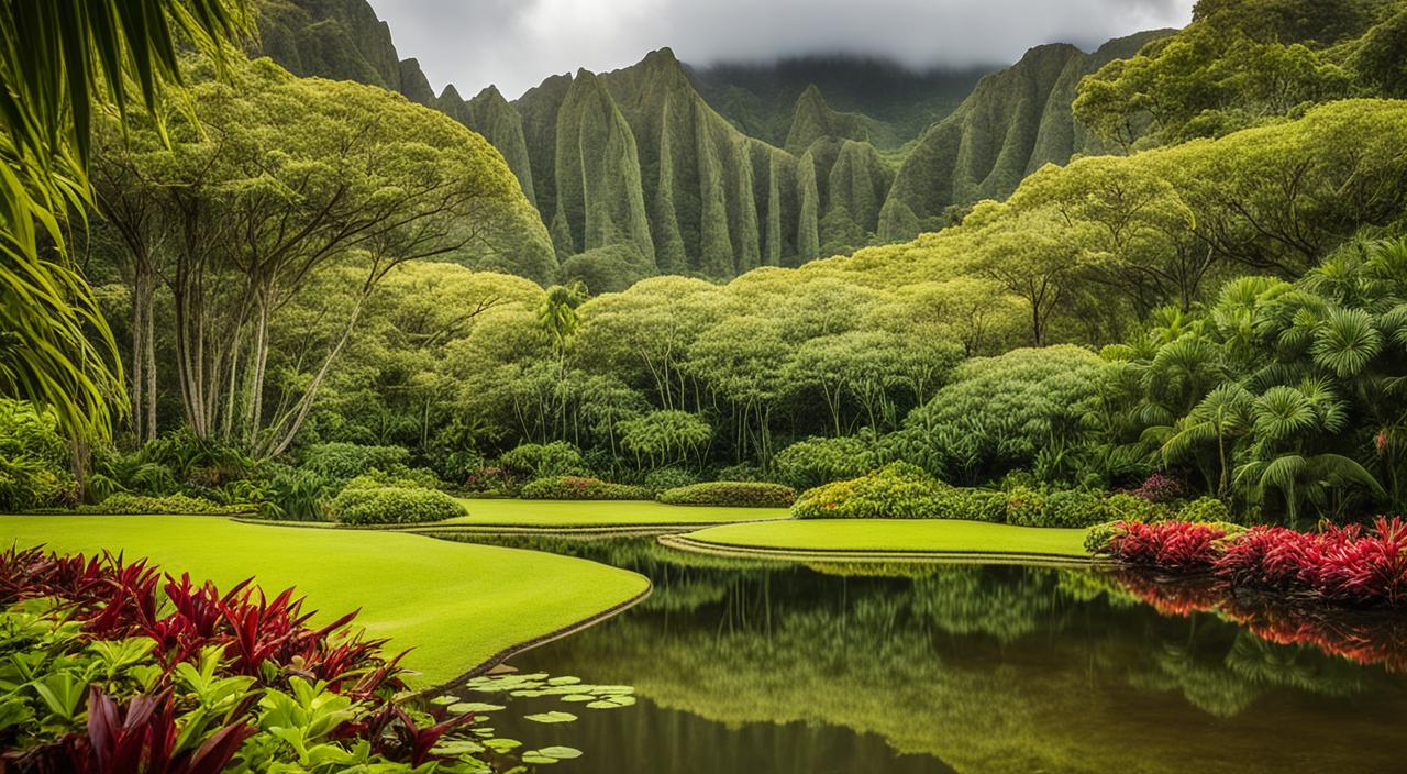 hoomaluhia botanical garden