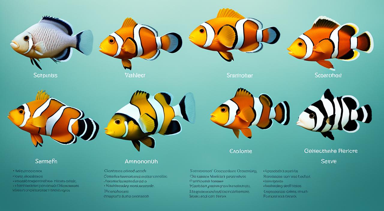 identifying types of anemonefish