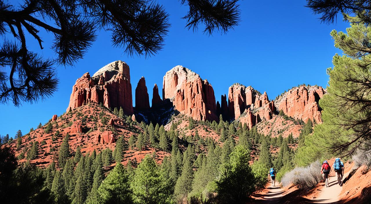 hiking cathedral rock