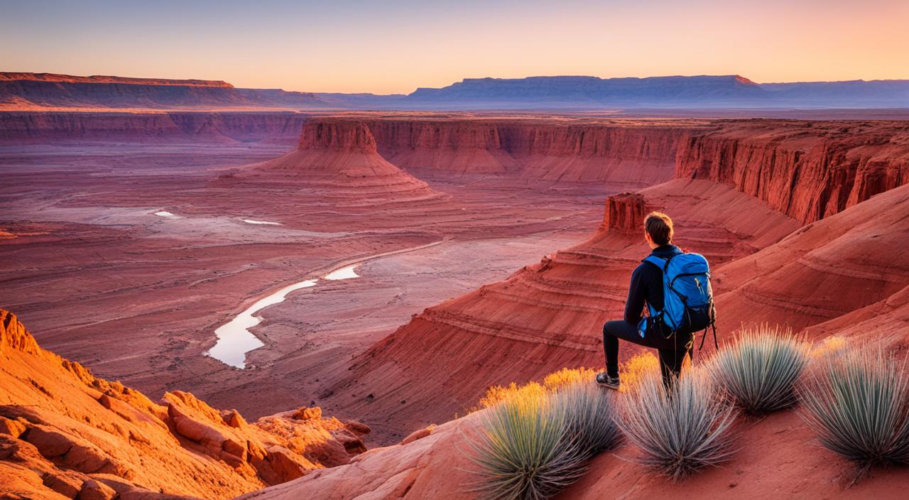 hiking flaming cliffs