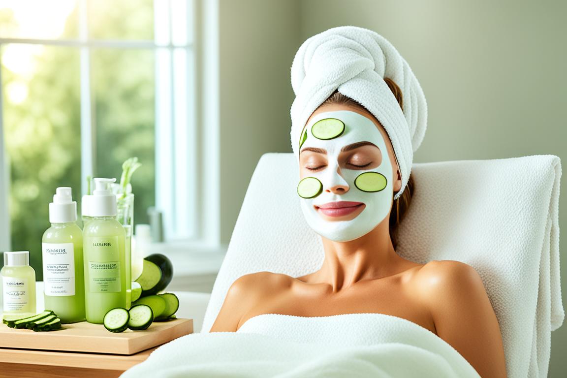 at home facial