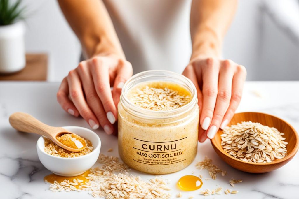 Dry skin exfoliation image Dry skin exfoliation image