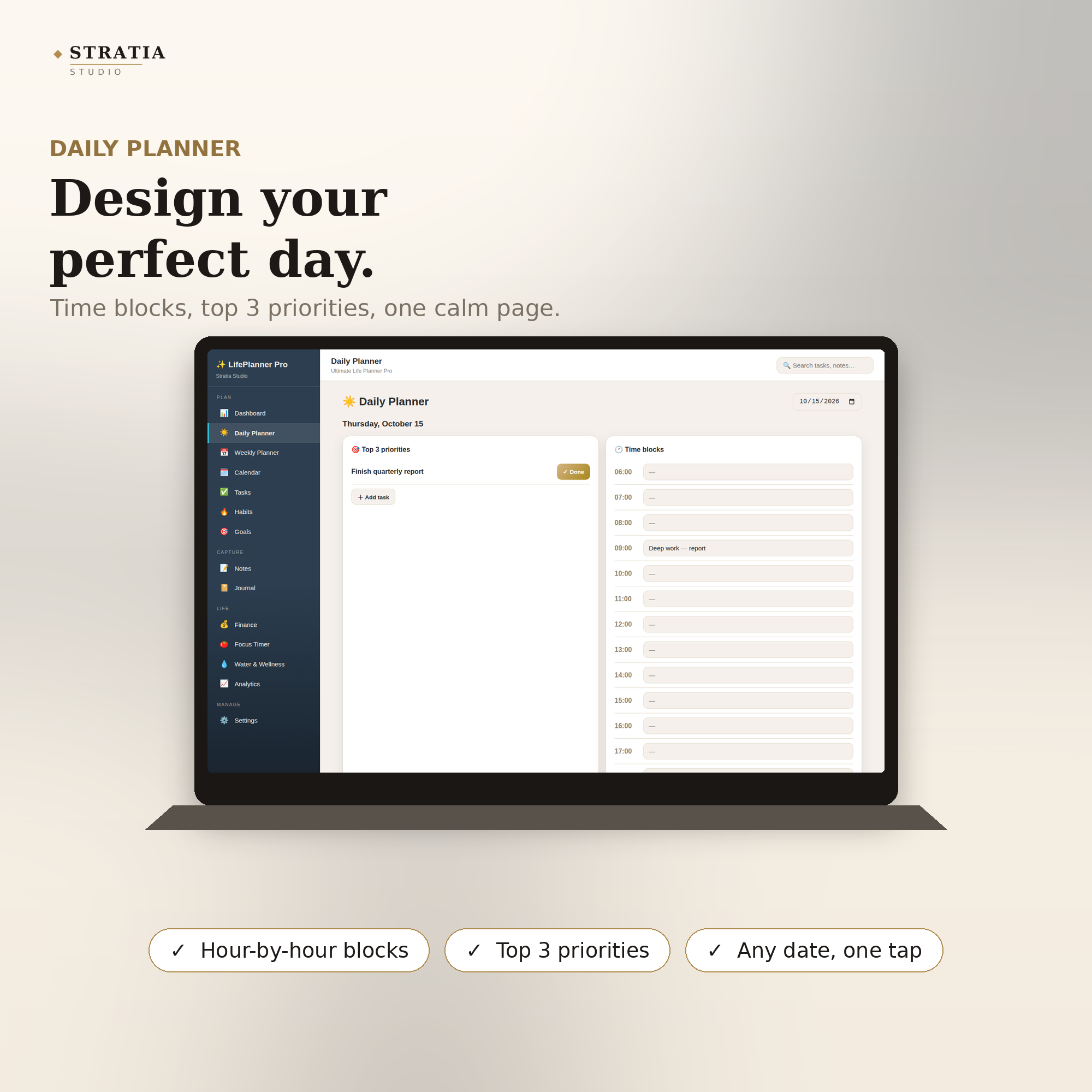 Ultimate Life Planner Pro — Daily, Weekly & Monthly Organizer with Habits - Image 3