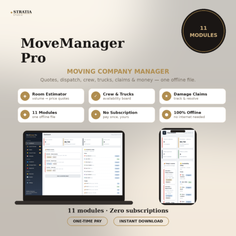 MoveManager Pro: Moving Company Manager