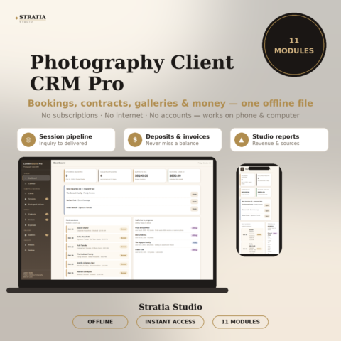Photography Client CRM Pro