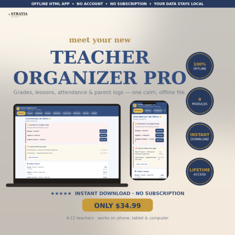 Teacher Organizer Pro